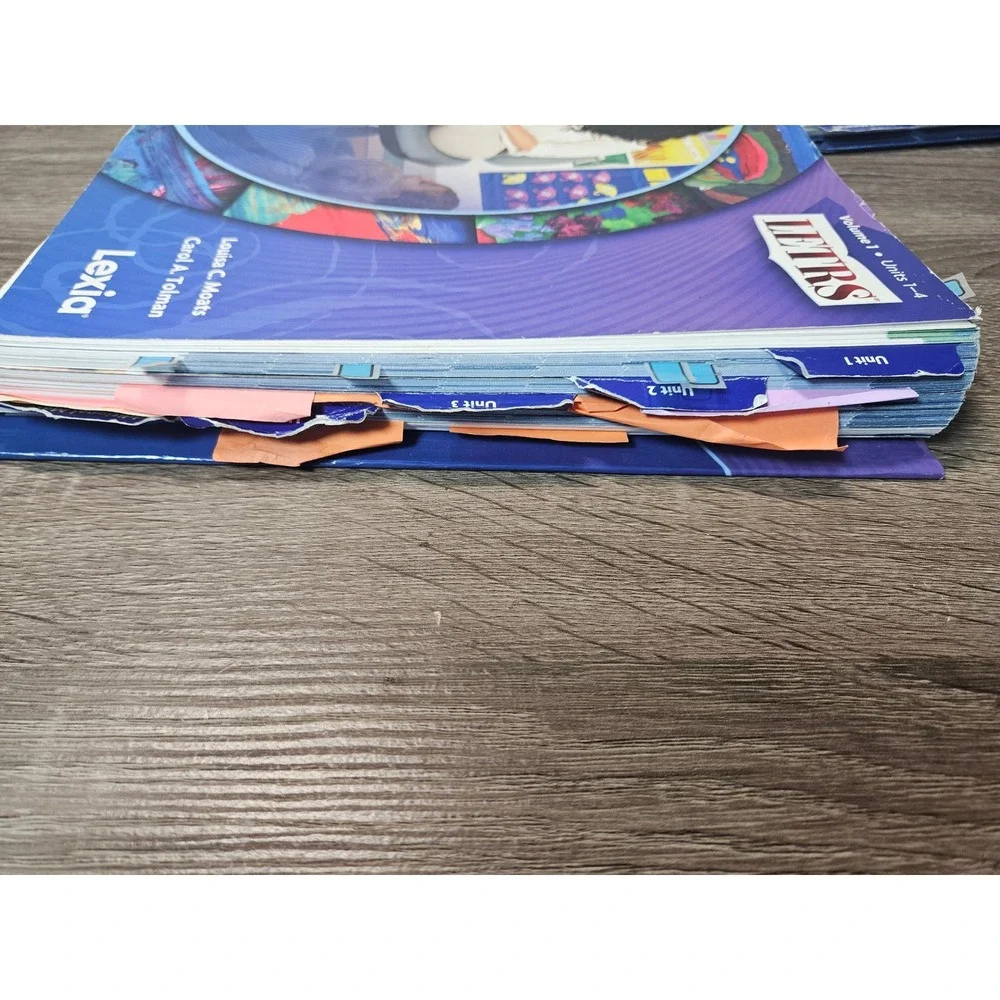 Lexia LETRS Vols 1 & 2, Units 1-4 & 5-8 Spiral Moats Tolman Reading